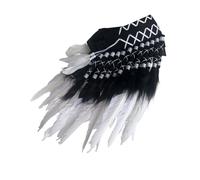 Klaisy Traditional Feathered Headdress Cosplay Festival Hair Accessory For Ethnic Fashion Lover And Holiday Celebrations Halloween Party Headdress