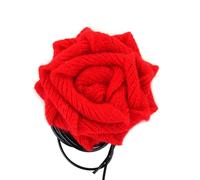 Klaisy Wool Knitted Flower Necklace For Women Jewelry Choker On The Neck Simple Rope Chain Necklaces Collar Female Accessories Banquet Party Necklace