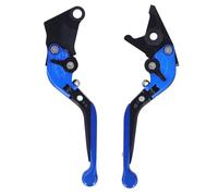 Klanata 1 Pair Motorcycle Folding Adjustable Clutch Brake Lever Fit for S1000RR S1000R F900R F900XR F850GS F750GS S1000XR - Premium Aluminum Alloy, Easy Install, Black (Blue)