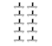 Klanata 10 PCS B50K Linear Slide Potentiometer, Adjustable Electronic Sliding Potentiometer Board Module with 6 Piece 50K Potentiometer for DIY Electronics Projects