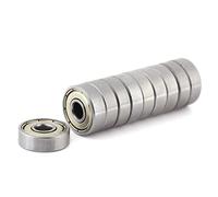 Klanata 10 Pcs Ball Bearings, 626ZZ Miniature Ball Bearings, Metal Shielded Carbon Steel Multi-Use, Industrial Machines Cars Ships Household Appliances