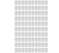 Klanata 100Pcs Nylon LED Holder for 5mm Flat Head Light Emitting Diodes, Transparent Lamp Bulb Cap Protective Cover for LED Lights