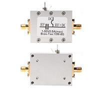 Klanata 10MHz - 6GHz Broadband Radio Frequency Microwave Coaxial Bias Tee for DC Isolation and Signal Protection - Single Unit for Broadband Amplifiers and Optical Modulation Drives