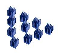 Klanata 10PCS 3D Printer Stepper Motor Heat Sink, Cooling Block Fin for TMC2100 TMC2208 TMC2130 DRV8825, 3D Printer Parts and Accessories, Blue