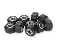 Klanata 10Pcs Idler Pulley, Plastic Wheel POM with 625zz MR105zz, 5mm Small Wheel Replacement, Pulley for Replacement Parts