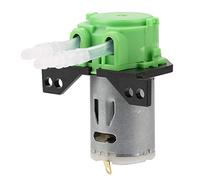 Klanata 12V/24V DC Dosing Pump, Self Priming Peristaltic Pump with Connector, Adjustable Direction, for Aquarium Lab Analysis (Green)