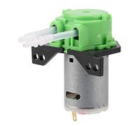 Klanata 12V/24V DC Dosing Pump, Self Priming Peristaltic Pump with Connector, Adjustable Direction, for Aquarium Lab Analysis (Green)