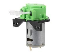 Klanata 12V/24V DC Dosing Pump, Self Priming Peristaltic Pump with Connector, Adjustable Direction, for Aquarium Lab Analysis (Green)