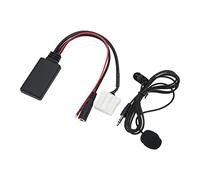 Klanata 150cm Car Bluetooth 5.0 Wireless Module AUX IN Adapter with Hands Free Mic Fit for Mazda 2 3 5 6, High Fidelity Audio Receiver for Music Streaming and Hands Free Calling