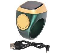 Klanata 18mm Electronic Counter, Rechargeable BT CNC Finger Counter, 0.49in Digital Display Step Counter with Vibration Reminder, APP Support for Fitness Tracking (Green)