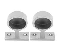 Klanata 2 Pack Hand Rail Fitting 316 Stainless Steel Mirror Polished 22 mm / 7/8 Inch Stanchion Base for Boat Yacht Marine (25mm)