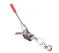 Klanata 2-Ton Hand Winch Heavy Duty, Manual Wire Rope Puller with Double Hook, Powerful Puller System for Basic Engineering Machinery Equipment Lifting Pulling Building Garages Warehouse
