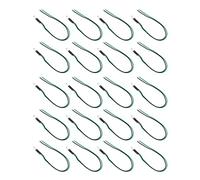 Klanata 20 Pieces 5mm Pre Wired LED Light Emitting Diode - Normally Open 12V Round in Line High Brightness Lamp with Built in Resistor and Copper Wire - White Shell Red Emission (White Hair Green)