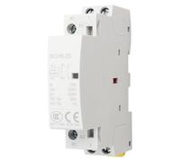 Klanata 20A Din Rail AC Contactor 2 Pole, 1NO 1NC, 50/60HZ, for Electrical Control Systems, Industrial and Commercial Use (24V)