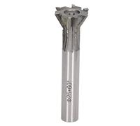 Klanata 25mm Dovetail Milling Cutter, 6 Flute 60 Degree Carbide End Mill, Straight Shank for Ferrous Nonferrous Metals General Purpose Cutting