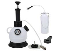 Klanata 2L Manual Vacuum Brake Bleeder Kit with 30psi Pressure Gauge, Relief Valve & Cap Wrench for European Vehicles