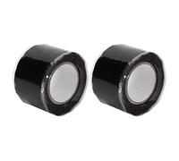 Klanata 2PCS Heat Resistant Silicone Tape, Self-Adhesive Soldering & Masking Tape, 1inch x 4.9ft, 0.5Mil Thick, Black for DIY & Electrical Work