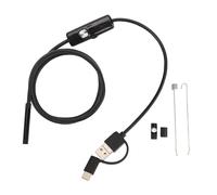 Klanata 3.28ft USB Endoscope Camera with 6 LED Lights, 3 in 1 Type C USB for Android, Flexible Borescope Snake Cable for Inspection