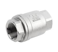 Klanata 3/4" Female Thread in-line Spring Check Valve - Stainless Steel Vertical Non-Return Valve - WOG 1000