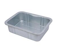 Klanata 3L Motorcycle Oil Drip Tray, Large Capacity Metal Oil Catch Pan - Galvanized Iron Replacement Drain Pan for Car