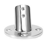 Klanata 45 Degree Round Tube Hand Rail Fitting, 316 Stainless Steel Marine Base for 22mm/0.9in Railings Boat Hardware (22mm)