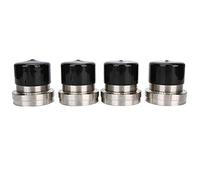 Klanata 4pcs 2.441in Stainless Steel Trailer Bearings with Buddy Bra, Automatic Protective Check Accessory, for Trailer Maintenance, Wheel Bearing Replacement