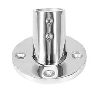 Klanata 60 Degree Round Tube Base Hand Rail Fitting, 316 Stainless Steel Marine Hardware for 25mm/1in Tube Mirror Polished (22mm)