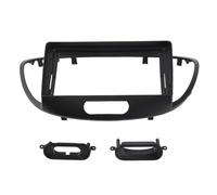 Klanata 9 Inch Black Car Stereo Radio Fascia Navigation Panel Frame Fit for I10 2007 to 2013 Models - Precise Fit, Protective ABS Dash Panel (Without Wire Harness)