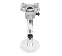 Klanata Adjustable Boat Seating Pedestal, 330 to 480mm Height Adjustable Aluminum Alloy Seating Base with 360 Degree Rotation, Detachable Seat Support for Yacht Piloting Stations and RV