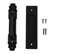 Klanata Aluminum Alloy Sliding Barn Door Handles Antique Barn Pull for Rustic Doors, Farmhouse Decor, Home & Office