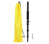 Klanata Aluminum Alloy Telescopic GPS Rover Rod for Land Surveying and RTK Mapping - 1.5 Meter Adjustable Survey Pole with Rotating Lock and Built In Bubble Level - Thickened Metal Tool