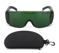 Klanata BACHIN Safety Goggles for Industrial Engraving and Operation - Green Protective Eyewear Compatible with 405nm to 1064nm Wavelengths - Light Filter Glasses with Storage Case (Green)