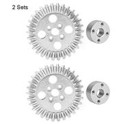 Klanata Bevel Gear Set, 2 Sets Bevel Gear, Zinc Alloy Aluminum Bearing 22mm, Mechanical Gears Industrial Robot Parts, for FRC