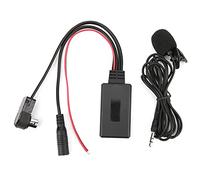 Klanata Bluetooth 5.0 AUX Cable Adapter with Handsfree Microphone Fit for Alpine CDA 9857 9886 117, High Fidelity Wireless Audio Receiver for Car Stereo Music Streaming, Plug and Play