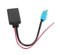 Klanata Bluetooth AUX IN Adapter Wireless Audio Cable Fit for Alpine CDE W203Ri IDA X303 IDA X305 IDA X301 Replaces OE KCE 237B, Bluetooth 4.1 Car Radio Receiver with Blue Connector