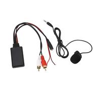 Klanata Bluetooth AUX Module 2 Cable Adapter With Hands Free Microphone Fit for Alpine and Pioneer Radios - Wireless Music Streaming for Smartphones and Tablets - Durable ABS Housing -