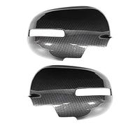 Klanata Carbon Fiber Mirror Covers, Universal Fit for Mitsubishi Outlander 2013-2016, Enhance Vehicle Aesthetics, Easy Installation, Left and Right Side Sets Available