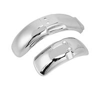 Klanata Chrome Plated Motorcycle Set, Front & Rear Mudguards for Monkey Gorilla Bikes Z50, Z50A, Z50J, Z110, Z125 with 8/10in Wheels