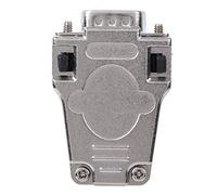 Klanata D Sub Serial Connector 9 Pin 2 Rows Male with Metal Shell DB9P - 180 Flame Retardant Insulator and Copper Contacts Suitable for Electrical Engineering Applications