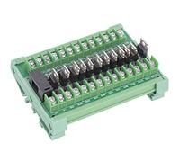 Klanata DC12-36V 16 Channel PLC Amplifier Board, Isolation Relay Module, NPN Input PNP Output, Drilling PCB Module Rack Installation