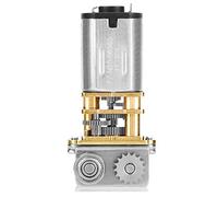 Klanata DC12V 11RPM N20 Right Angle Metal Gear Motor - Low Speed Low Noise Brush DC Motor for 3D Printing Pen, Micro Gear Motor