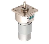 Klanata DC12V/24V 35W Mini DC Gear Motor Metal Speed Adjustable Large Motor CW CCW Rotation DIY Robotics, Automation Projects Hobbyists, Engineers (24V30 rev)