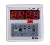 Klanata DH48J-A Timer Relay 11-Pin 24V AC/DC 220VAC Time Delay Relay for Industrial Control Automation (220VAC)
