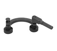 Klanata Digital Dial Indicator Holder, 8mm Half Round Support Stand, Test Dial Indicator, Precision Measurement, Workshop Garage Machinery Use, Engineers Mechanics Technicians