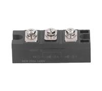 Klanata Diode Bridge Rectifier Module, 200A 250A 1600V High Power 3 Terminals Current Conversion, Photovoltaic Anti Reflection Common Cathode Rectifier Diode (MDK 250A 1600V)