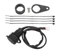 Klanata Dual USB Plug Socket Adapter Fit for MT 09 FZ 07 FZ 09 MT 07 2018 to 2020 - Motorcycle Power Socket Modification for Mobile Phone Charging - Premium Plastic Material for