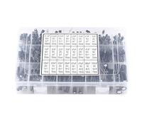 Klanata Electrolytic Capacitor Kit, 500pcs 24 Values Aluminum Electrolytic Capacitor Assorted Set, 10V~50V 0.1uF to 1000uF, Circuit Parts Kit for Electronics Projects and Repairs,