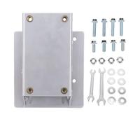 Klanata Engine Riser Plate Motor Mount Kit Compatible with Predator 196cc 212cc Engines, Torsion Converter Mounting Bracket for Mini Bikes, Metal, Silver