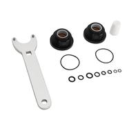 Klanata Front Mount Hydraulic Steering Cylinder Seal Kit with Pin Wrench and O Rings Compatible with HC5340 HC5341 HC5342 HC5343 HC5344 HS5157