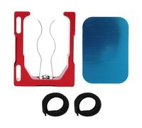 Klanata Green Magnetic Cart Clip with 3 Fixing Methods, Anti Slip Multifunctional Holder for Beach Chairs, Fishing Rods, and Outdoor Gear (Red)